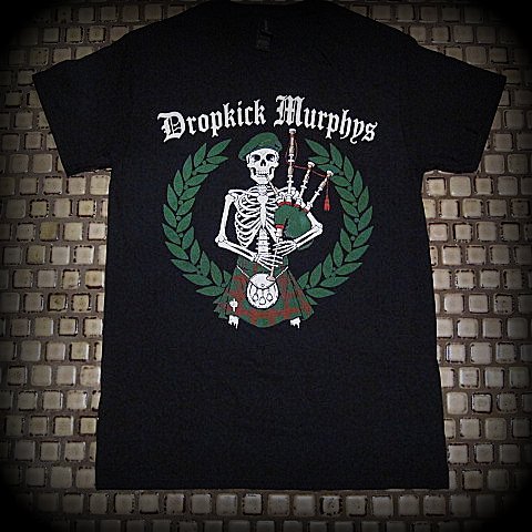 Dropkick Murphys - Pagpipe Playing Skeleton - T-Shirt